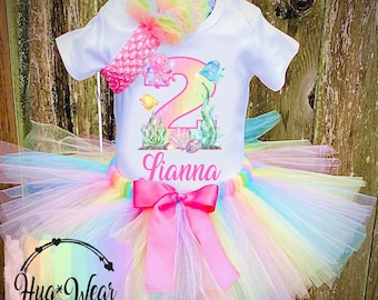 Tropical Fish Birthday Outfit: Personalized Tutu & Shirt