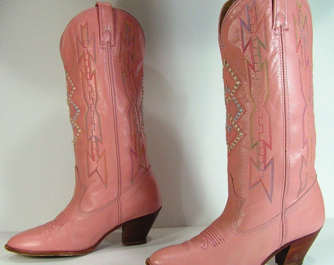 macy's pink cowboy boots