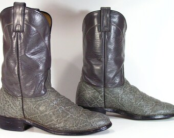 vintage roper cowboy boots womens 9.5 m b gray cowgirl western mens 8 D Abilene u.s.a.