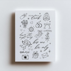 Bridal Temporary Tattoo Pack