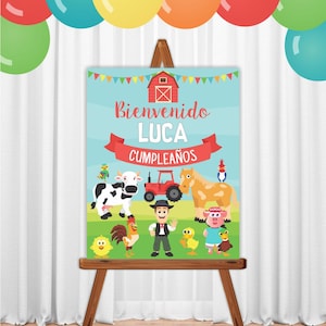 Zenon Farm birthday party welcome sign. Zenon Farm Birthday Welcome Sign. Zenon Farm birthday decoration