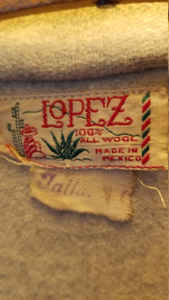 Mexican wool souvenir jacket from the 1940's - image 4