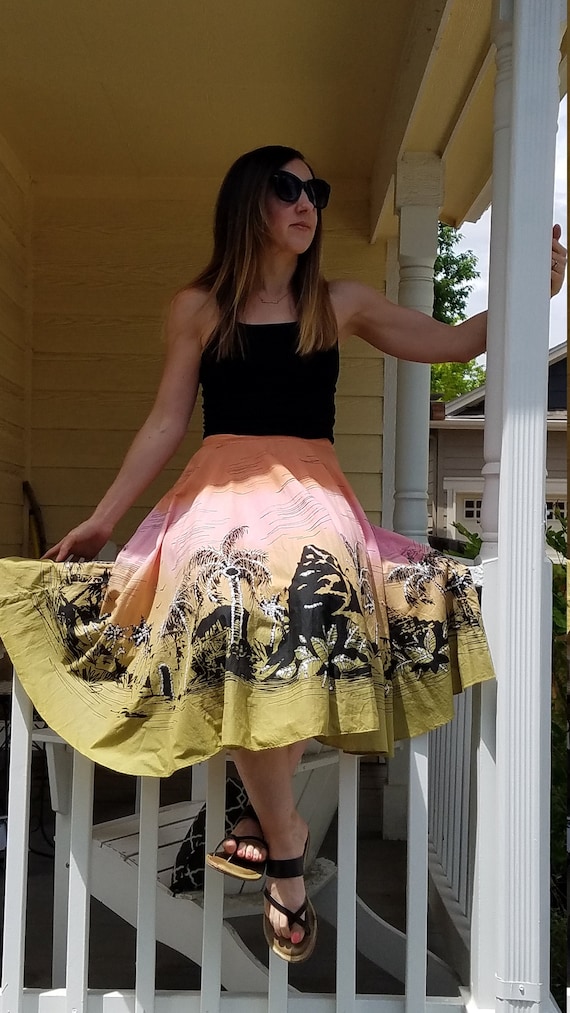 Tropical Circle Skirt