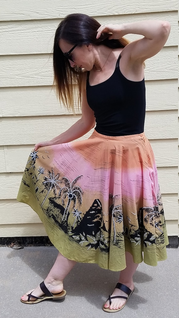 Tropical Circle Skirt - image 3