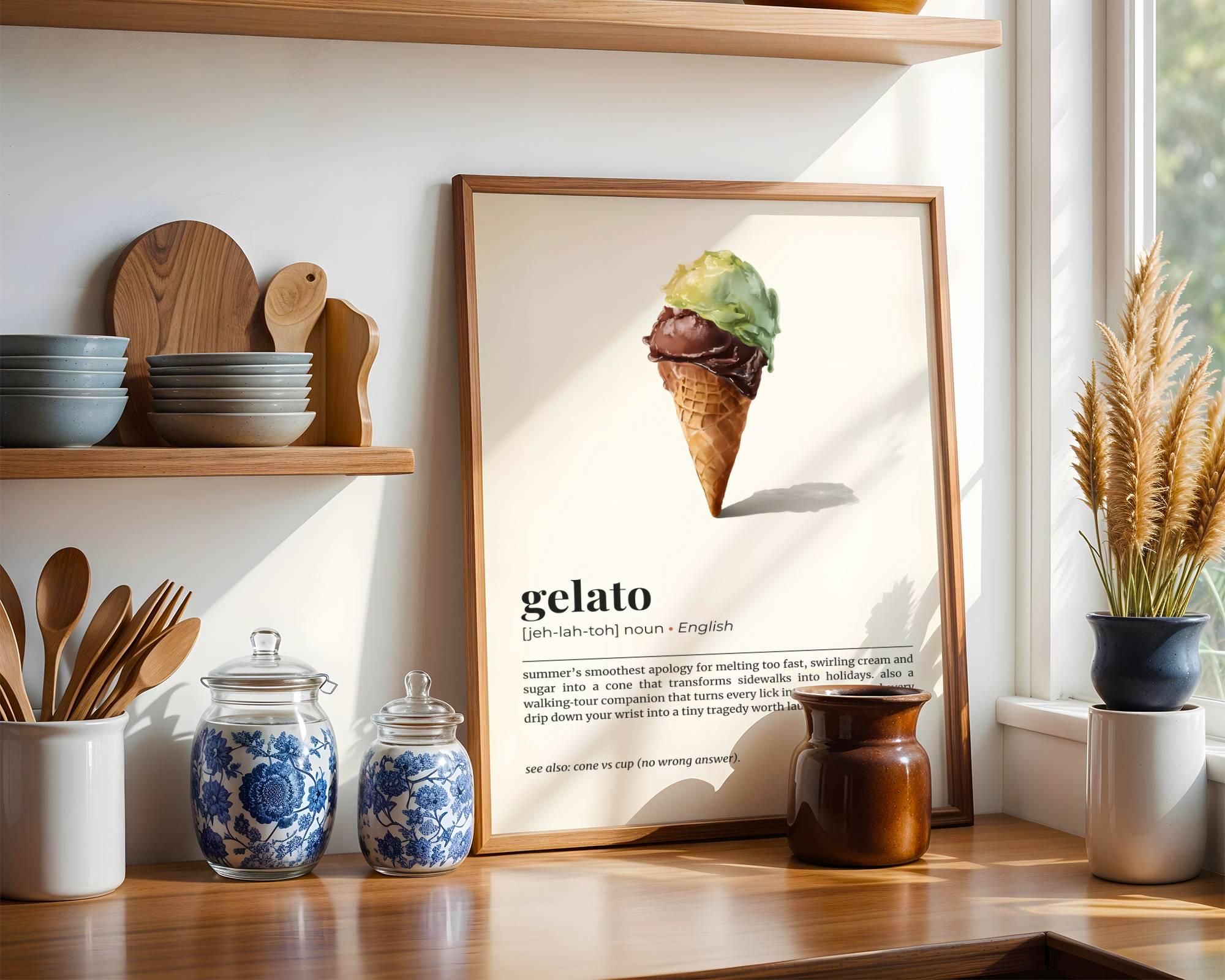 Gelato wall art - Etsy 日本
