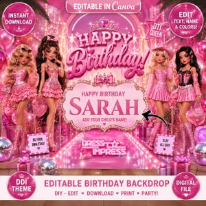 Dress to Impress Birthday Banner