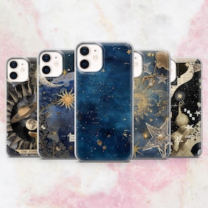 Space Phone Case Astronomy Universe Planets Cover for iPhone 16, 15, 14, 13, 12, 11 Samsung S25, S24, S23 A56 Pixel 9Pro XL, 8A 8Pro