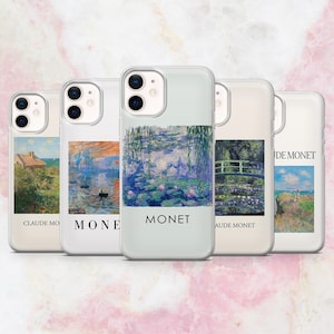 Monet Phone Case Monet Art Painting Cover for iPhone 16, 15, 14, 13, 12 Samsung S25, S24, A56, A16 Pixel 9A, Pro XL, 8A, 8Pro