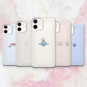 Custodia per telefono Ocean Sea Life Beach Minimalist Cover per iPhone 16, 15, 14, 13, 12, 11 Samsung S25, S24, S23 A56 Pixel 9Pro XL, 8A 8Pro