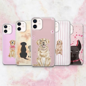 Labrador Phone Case Dog Puppy Dog Lover Cover for iPhone 16, 15, 14, 13, 12 Samsung S25, S24, A56, A16 Pixel 9A, Pro XL, 8A, 8Pro