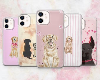 Labrador Phone Case Dog Puppy Dog Lover Cover for iPhone 16, 15, 14, 13, 12 Samsung S25, S24, A56, A16 Pixel 9A, Pro XL, 8A, 8Pro