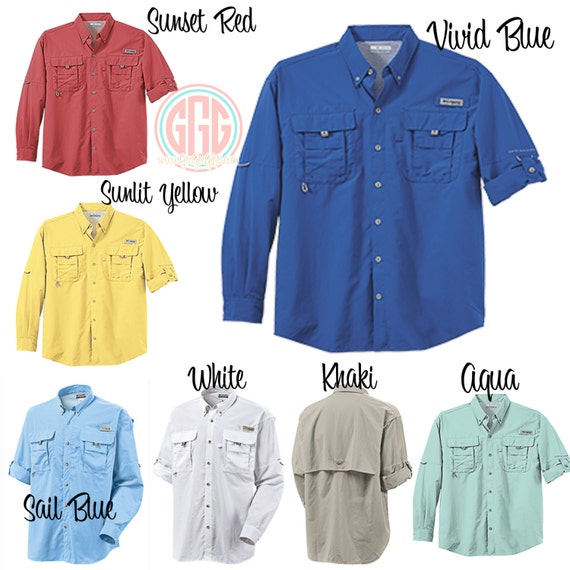 columbia red white and blue shirt