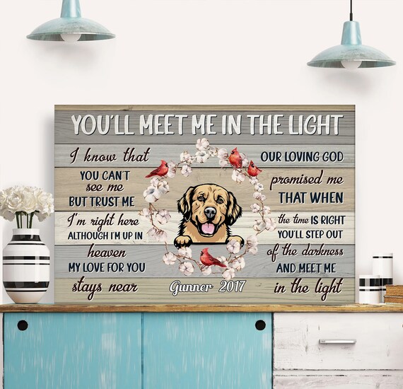 personalized dog canvas print