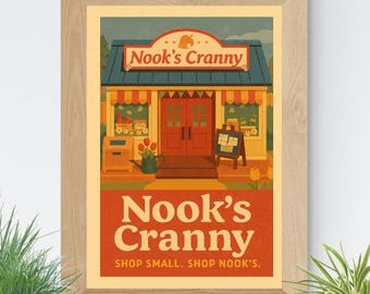 Animal Crossing Nook's Cranny Print: Retro Gamer Wall Art