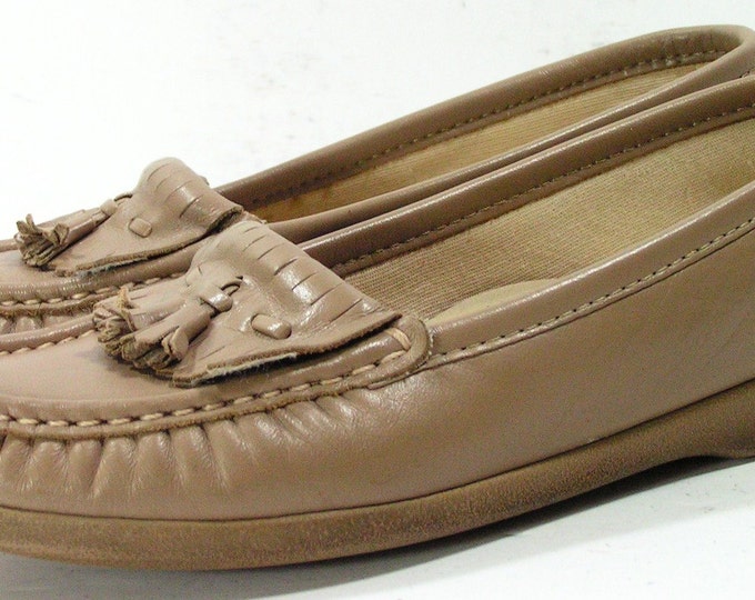 Sas Shoes Womens 6.5 N S Tan Tasseled Loafers Flats Slippers - Etsy