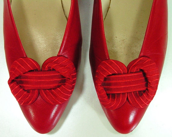 vintage bandolino bow pumps shoes womens 6.5 m b … - image 1