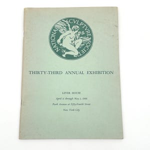Mid-Century American Sculpture Art Book | National Sculpture Society 33rd Annual Lever House NYC Catalog