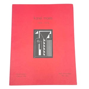 Belgischer modernistischer abstrakte Kunst Ausstellungskatalog | Karel Maes 1900–1974 Büchlein mit geometrischen Prints