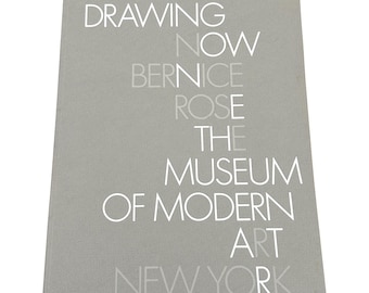 MoMA Exhibition Catalog Drawing Now 1976 Bernice Rose Modern Vintage Art Book