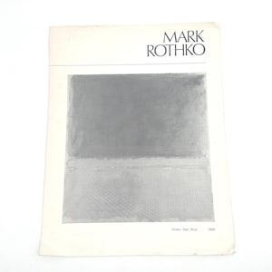 Mark Rothko Abstract Expressionist Catalog | Green Red Blue 1955 Vintage Art | Marlborough Fine Art and Milwaukee Art Center