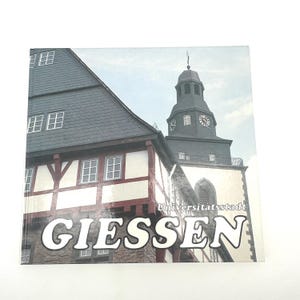 German City History Book Universitätsstadt Giessen 1989 Illustrated Photography