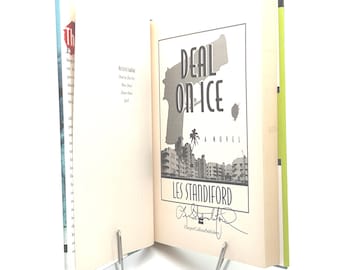 SIGNIERTER DEAL ON ICE von Les Standiford Erste Ausgabe 1997 John Delal Krimi