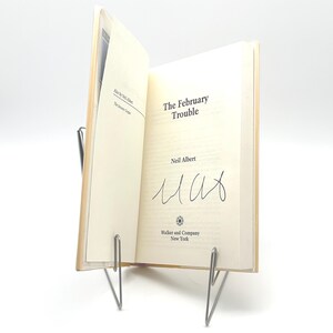 SIGNED Mystery Novel The February Trouble by Neil Albert (1992, Walker Hardcover, First Edition)