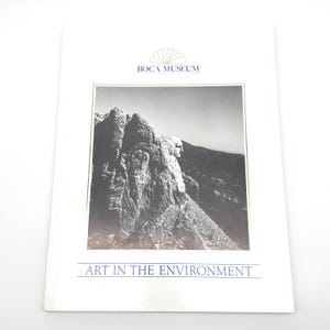 Książka o sztuce środowiskowej | Natura i rzeźba Katalog wystawy Muzeum Boca Raton 1986
