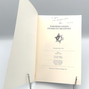 SIGNED Northern Lights Studies in Creativity 1991 University of Maine Education Journal Paperback