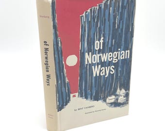 Vintage Norwegian Culture Book Scandinavian Heritage History Fjord Traditions 1979