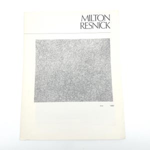 Abstract Expressionism Art Exhibition Catalog 1975 Milton Resnick Milwaukee Art Center
