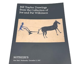 Bill Traylor Sothebys Catalog 1997 Folk Art Drawings Outsider Art Book