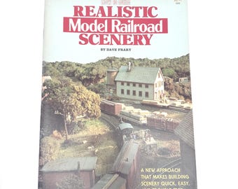 Guía de escenografía para maquetas de ferrocarril de 1982: Libro para la construcción de maquetas de trenes y técnicas para la creación de dioramas realistas.
