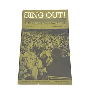 1964 Sing Out! Folk Song Magazine • Vol. 14 No. 5 • Mississippi John Hurt at Newport • Vintage Folk Revival