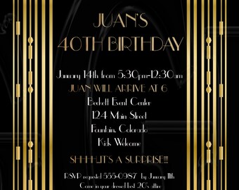 gatsby invitations etsy