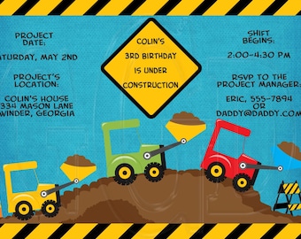 dump truck party construction theme birthday party etsy