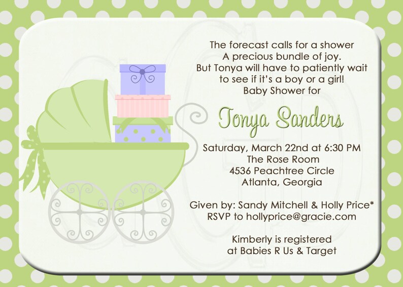 Baby Shower Invitation Unisex Baby Shower Green Baby Shower Etsy Baby Shower Invitation Unisex Baby Shower Green Baby Shower Etsy