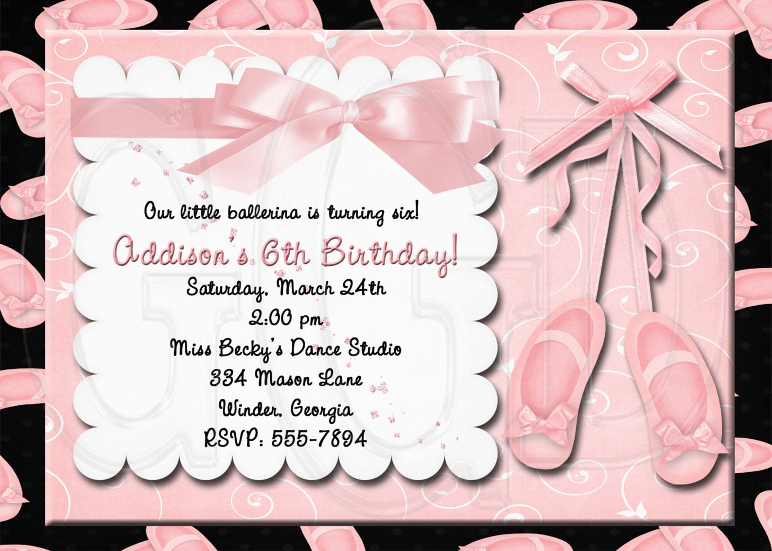 ballet invitation, ballerina birthday party, ballet slippers invite, ballet invitation, ballet birthday party, ballet invite -di ballet invitation, ballerina birthday party, ballet slippers invite, ballet invitation, ballet birthday party, ballet invite -di