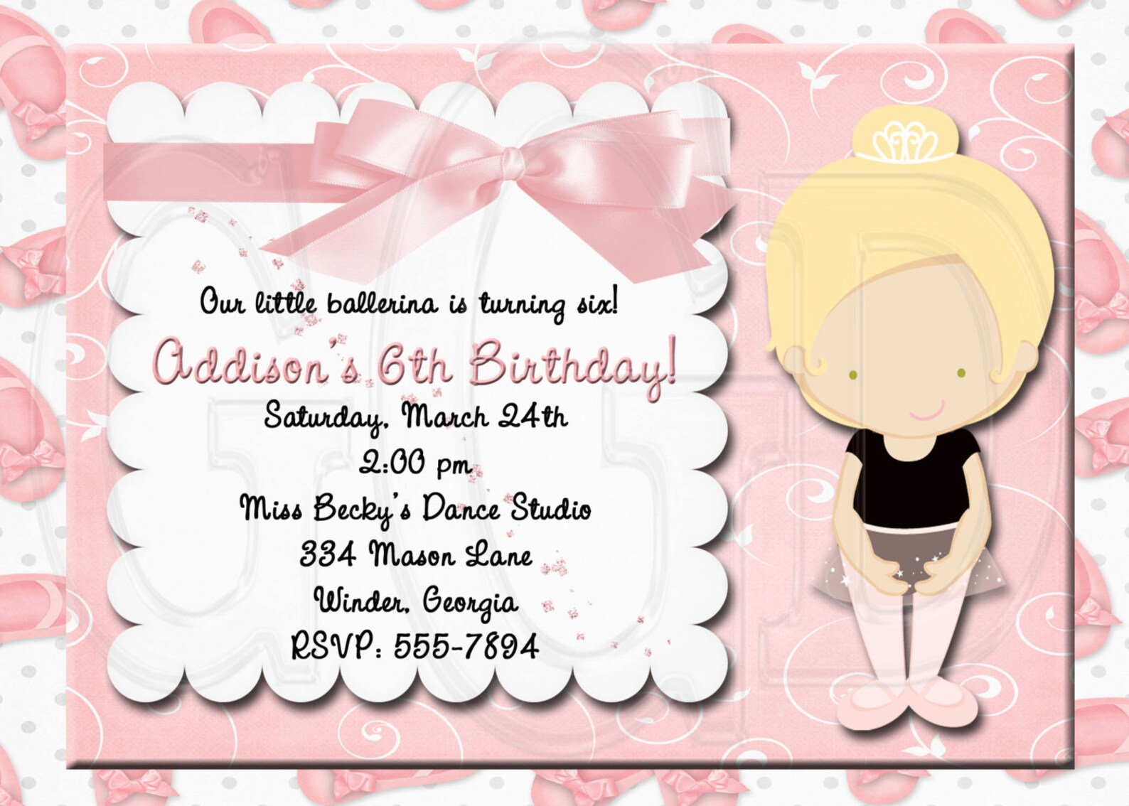 ballet birthday party, ballet invite, ballerina birthday party, ballerina invitation birthday, ballet theme party, ballet party-