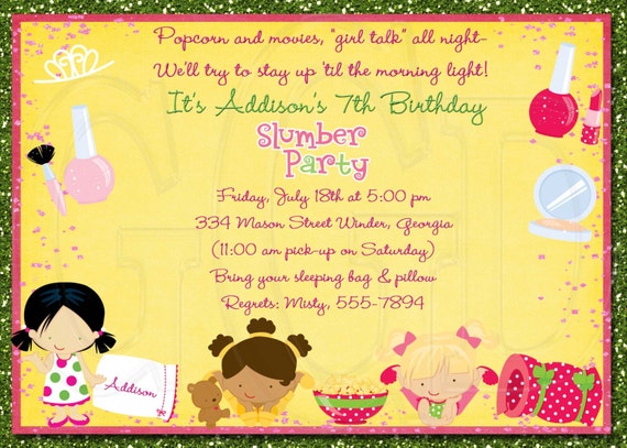 Invitation Soiree Pyjama Invitation Pyjama Party Soiree Etsy Invitation Soiree Pyjama Invitation Pyjama Party Soiree Etsy