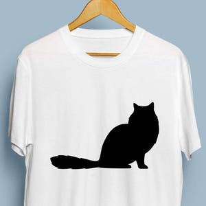 Vergadering van Perzische kat - digitale Download, kat silhouet, het Decor van de kwekerij, SVG, DXF