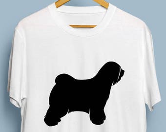 Tibetan Terrier - Digital Download, Tibetan Terrier Art, Dog Silhouette, Tibetan Terrier SVG, DXF