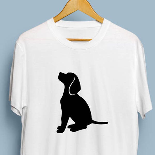 Sitting Beagle - Digital Download, Sitting BeaglArt, Dog Silhouette, Sitting Beagl SVG, DXF