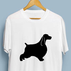 English Springer Spaniel - Digital Download, English Springer Spaniel Art, Dog Silhouette, English Springer Spaniel SVG, DXF