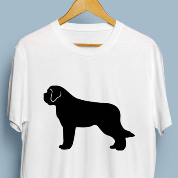 Saint Bernard - Digital Download, St Bernard Art, Dog Silhouette, St Bernard SVG, DXF