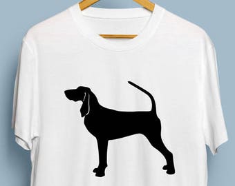 Black and Tan Coonhound - Digital Download, Black and Tan Coonhound  Art, Dog Silhouette, Black and Tan Coonhound SVG, DXF