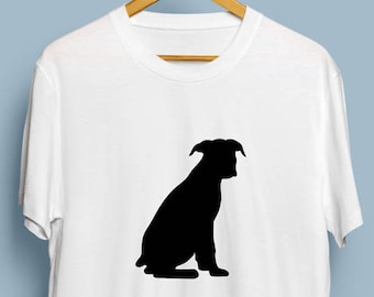 Sitting Boxer Dog - Digital Download, Boxer  Art, Dog Silhouette, Boxer Dog SVG, DXF
