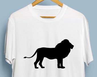 Lion Silhouette - Digital Download, Lion Silhouette, Lion SVG, DXF