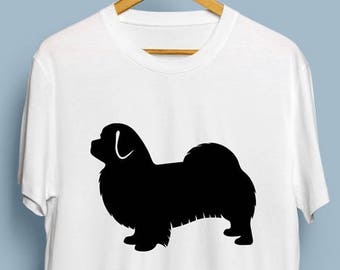 Tibetan Spaniel - Digital Download, Tibetan Spaniel Art, Dog Silhouette, Tibetan Spaniel SVG, DXF