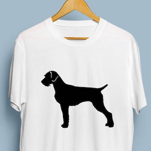 German Wirehaired Pointer - Digital Download, German Wirehaired Pointer Art, Dog Silhouette, German Wirehaired Pointer SVG, DXF